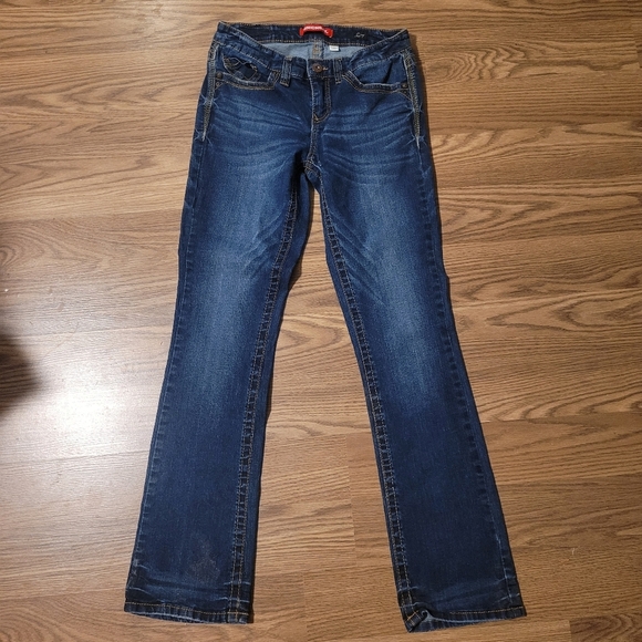 Union Bay Skinny Bootcut Blue Jeans - Picture 1 of 11